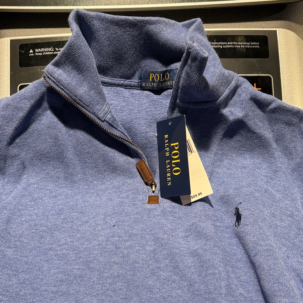 Polo by Ralph Lauren Blue Zip Up Sweater
